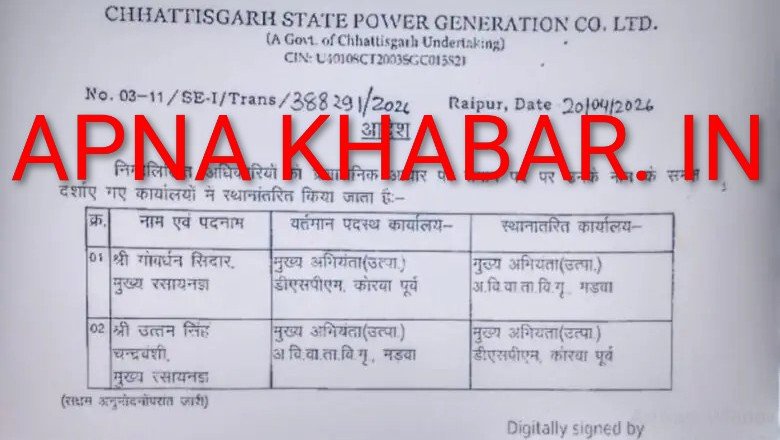 खबर का असर....बिग ब्रेकिंग कोरबा :  गेस्ट हॉउस कांड के बाद CSEB के दो केमिस्ट का तबादला.. गोवर्धन सिदार का मड़वा और…